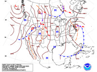 Final Day 6 Fronts and Pressures for the CONUS