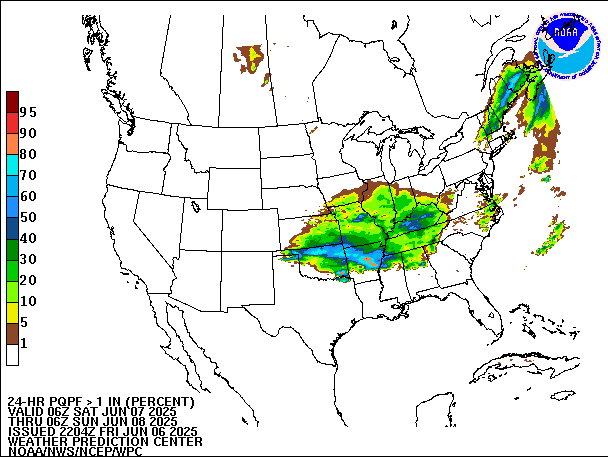 24-Hour PQPF valid 06Z June 8, 2025