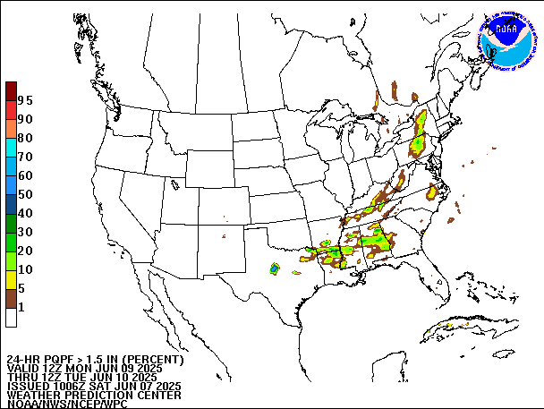 24-Hour PQPF valid 12Z June 10, 2025