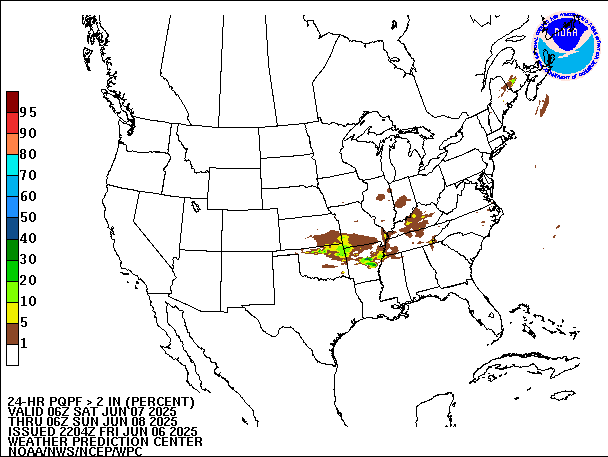 24-Hour PQPF valid 06Z June 8, 2025