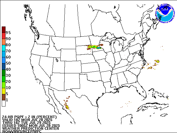 24-Hour PQPF valid 18Z July 29, 2025
