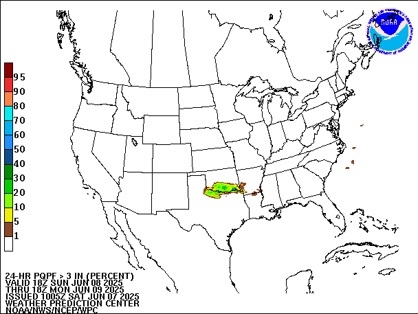24-Hour PQPF valid 18Z June 9, 2025