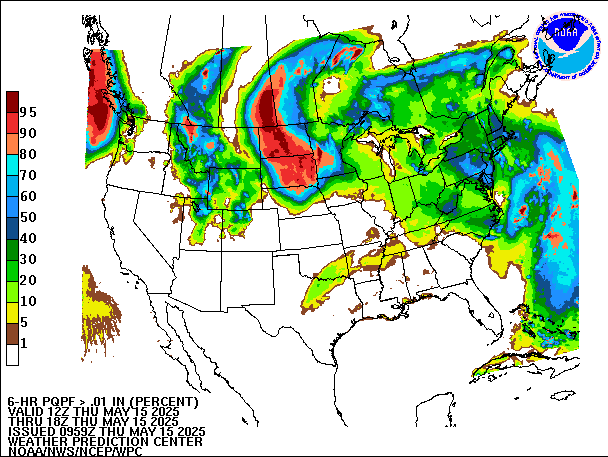 6-Hour PQPF valid 18Z May 15, 2025