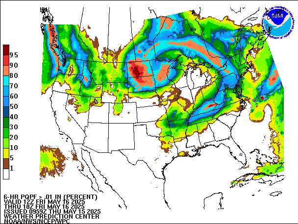 6-Hour PQPF valid 18Z May 16, 2025