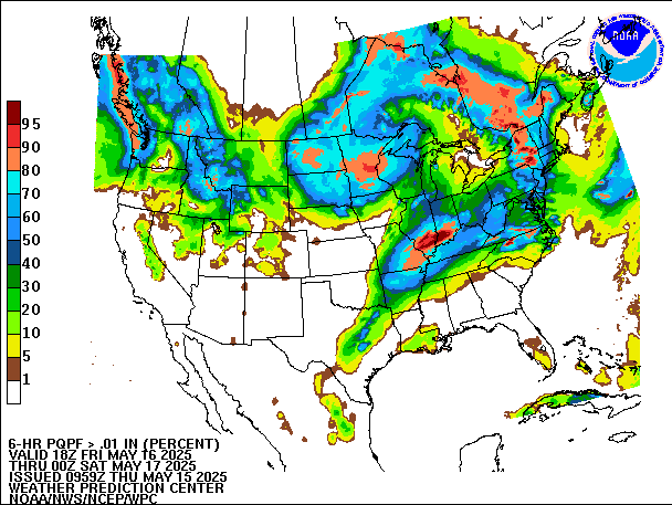 6-Hour PQPF valid 00Z May 17, 2025