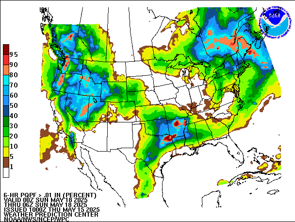 6-Hour PQPF valid 06Z May 18, 2025
