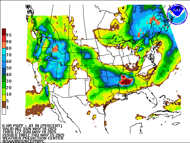 6-Hour PQPF valid 12Z May 18, 2025