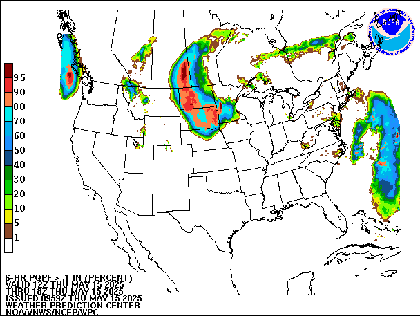 6-Hour PQPF valid 18Z May 15, 2025