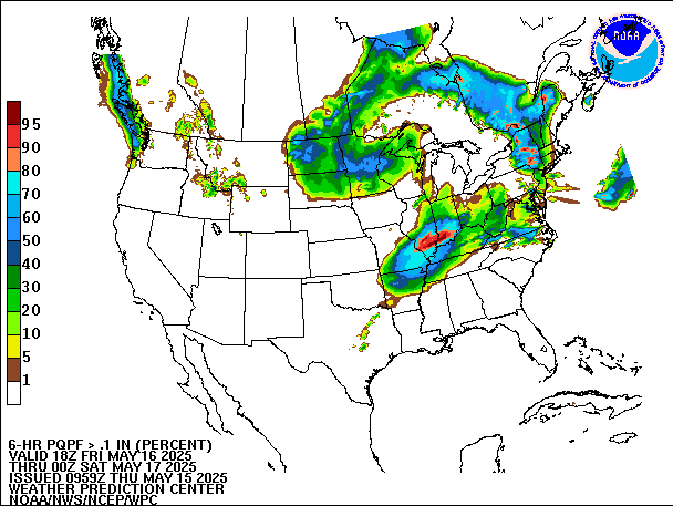 6-Hour PQPF valid 00Z May 17, 2025