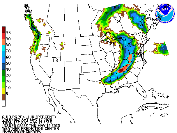 6-Hour PQPF valid 12Z May 17, 2025
