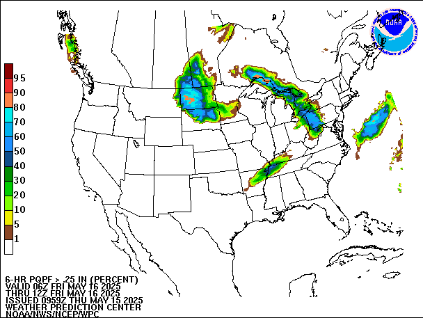 6-Hour PQPF valid 12Z May 16, 2025