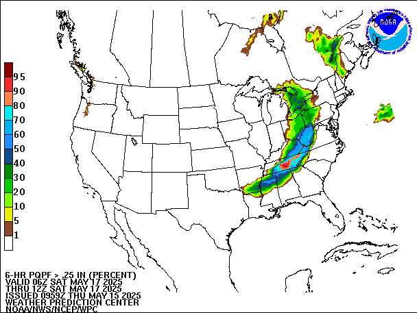 6-Hour PQPF valid 12Z May 17, 2025