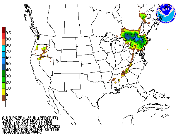 6-Hour PQPF valid 18Z May 17, 2025