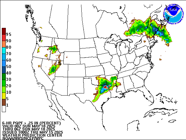 6-Hour PQPF valid 06Z May 18, 2025