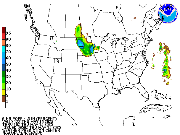 6-Hour PQPF valid 18Z May 15, 2025