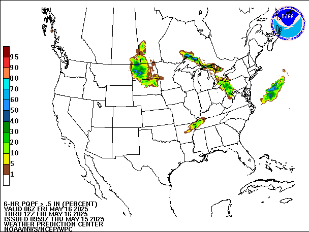 6-Hour PQPF valid 12Z May 16, 2025