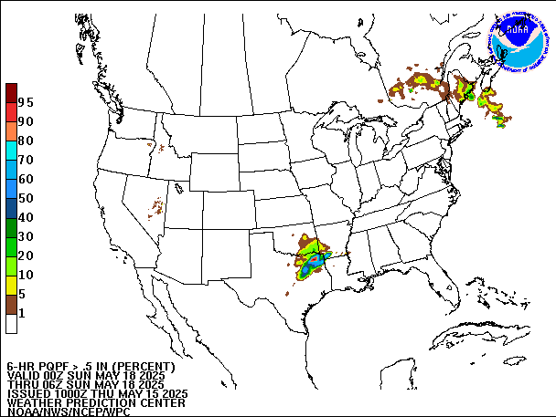 6-Hour PQPF valid 06Z May 18, 2025