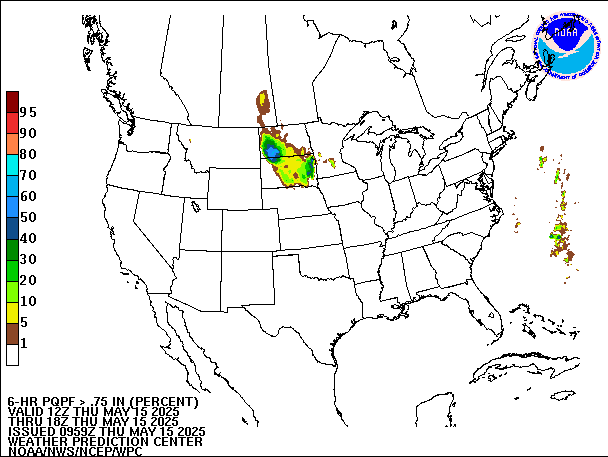 6-Hour PQPF valid 18Z May 15, 2025