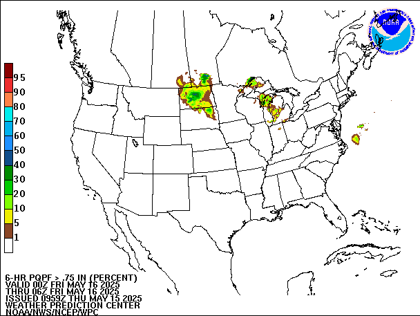 6-Hour PQPF valid 06Z May 16, 2025