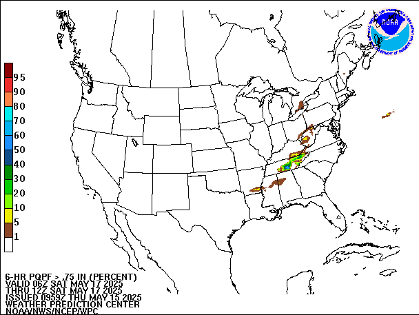 6-Hour PQPF valid 12Z May 17, 2025
