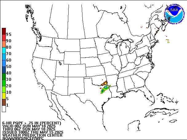 6-Hour PQPF valid 06Z May 18, 2025