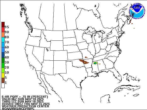 6-Hour PQPF valid 12Z May 18, 2025