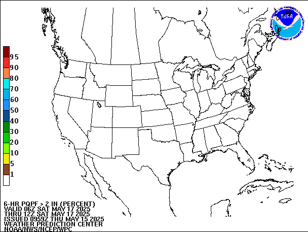 6-Hour PQPF valid 12Z May 17, 2025