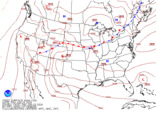 Latest United States (CONUS) surface analysis without observations